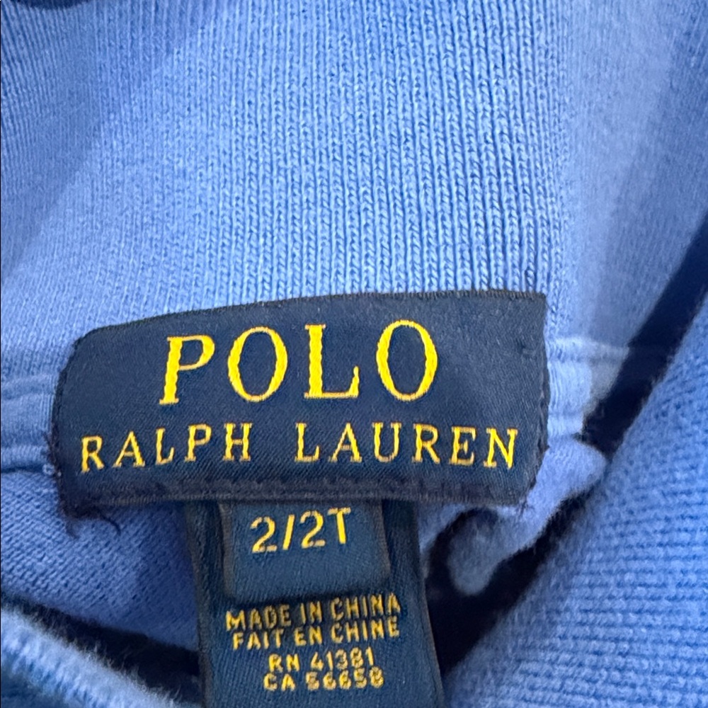 2 - Ralph Lauren Kids' Navy and Light Blue Polo Shirts - Picture 4 of 7